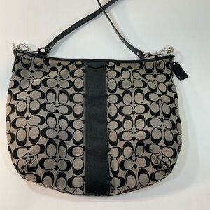 Coach Large Crossbody Gray Black Bag